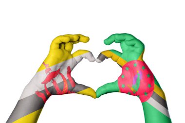 Brunei Dominica Kalbi, El hareketi kalp yapma, Kırpma Yolu