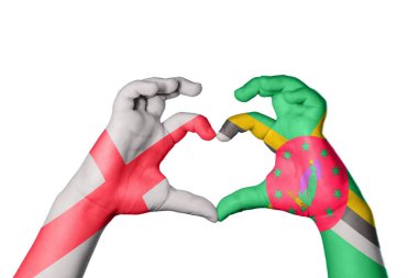 İngiltere Dominica Kalbi, El hareketi kalp yapma, Kırpma Yolu