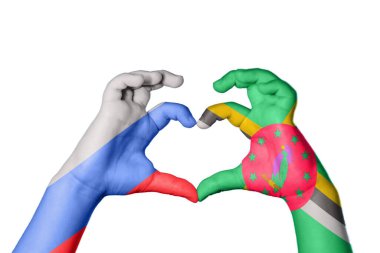 Rusya Dominica Kalbi, El hareketi, kalp yapma, Kırpma Yolu