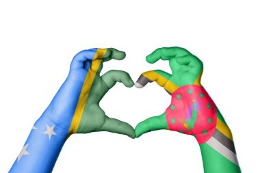 Solomon Adaları Dominica Kalbi, El hareketi kalp yapma, Kırpma Yolu