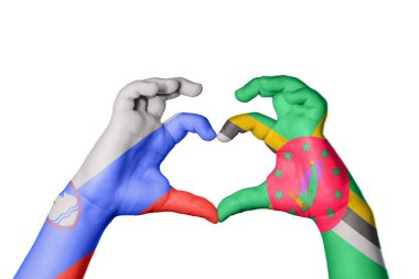 Slovenya Dominika Kalbi, El hareketi, kalp yapma, Kırpma Yolu