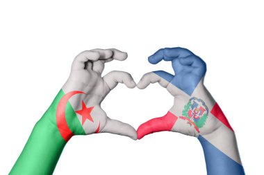 Cezayir Dominik Cumhuriyeti Kalbi, El hareketi kalp yapma, Kırpma Yolu