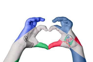 Lesotho Dominik Cumhuriyeti Kalbi, El hareketi kalp yapma, Kırpma Yolu