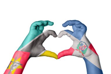 Mozambik Dominik Cumhuriyeti Kalbi, El hareketi kalp yapma, Kırpma Yolu