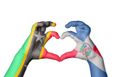 Saint Kitts ve Nevis Dominik Cumhuriyeti Kalbi, El hareketi kalp yapma, Kırpma Yolu