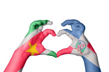 Surinam Dominik Cumhuriyeti Kalbi, El hareketi kalp yapma, Kırpma Yolu