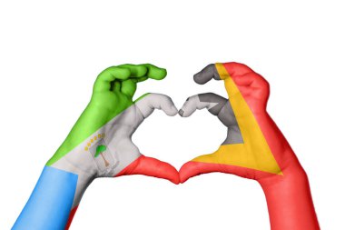 Ekvator Ginesi Doğu Timor Kalbi, El hareketi kalp yapma, Kırpma Yolu