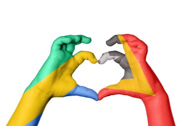 Gabon Doğu Timor Kalbi, El hareketi kalp yapma, Kırpma Yolu