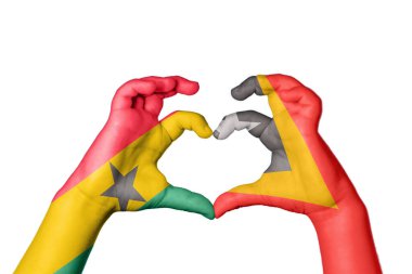 Gana Doğu Timor Kalbi, El hareketi kalp yapma, Kırpma Yolu