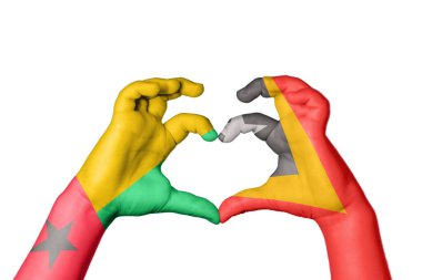 Gine Bissau Doğu Timor Kalbi, El hareketi kalp yapma, Kırpma Yolu