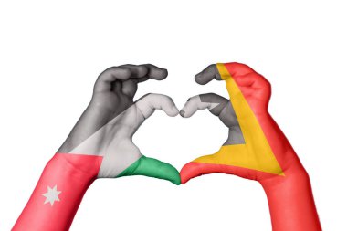 Ürdün Doğu Timor Kalbi, El hareketi kalp yapma, Kırpma Yolu