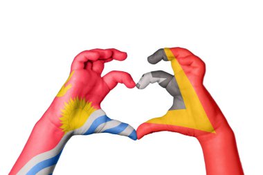 Kiribati Doğu Timor Kalbi, El hareketi kalp yapma, Kırpma Yolu