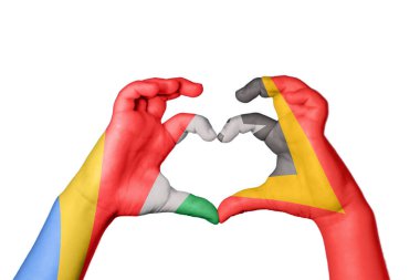 Seyşeller Doğu Timor Kalbi, El hareketi kalp yapma, Kırpma Yolu