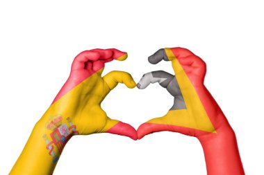 İspanya Doğu Timor Kalbi, El hareketi kalp yapma, Kırpma Yolu