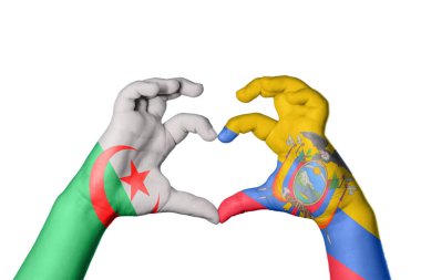 Cezayir Ekvador Kalbi, El hareketi kalp yapma, Kırpma Yolu