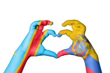 Demokratik Kongo Cumhuriyeti Ekvador Kalbi, El hareketi kalp yapma, Kırpma Yolu