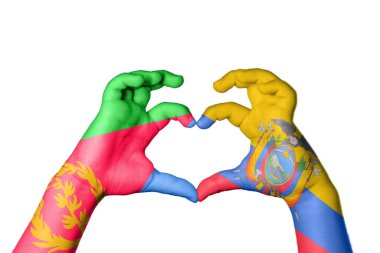 Eritre Ekvador Kalbi, El hareketi kalp yapma, Kırpma Yolu