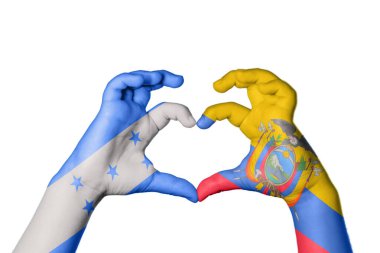 Honduras Ekvador Kalbi, El hareketi kalp yapma, Kırpma Yolu