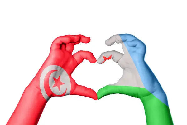 Tunus Cibuti Kalbi Hareketi Kalp Yapma Kırpma Yolu — Stok fotoğraf
