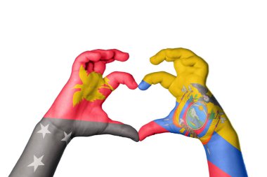 Papua Yeni Gine Ekvador Kalbi, El hareketi kalp yapma, Kırpma Yolu