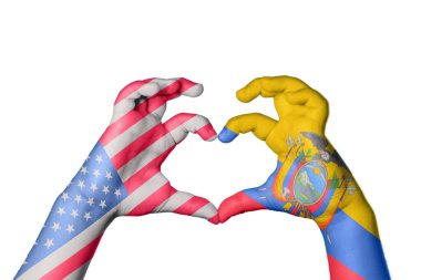 Amerika Birleşik Devletleri Ekvador Kalbi, El hareketi kalp yapma, Kırpma Yolu