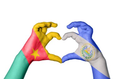 Kamerun El Salvador Kalbi, El hareketi kalp yapma, Kırpma Yolu