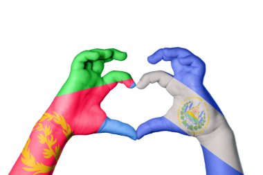 Eritre El Salvador Kalbi, El hareketi kalp yapma, Kırpma Yolu