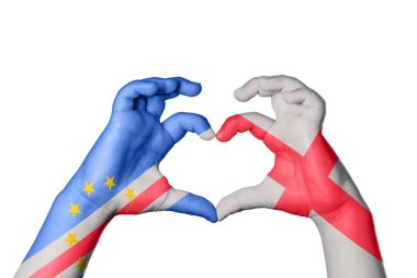 Cape Verde İngiltere Kalbi, El hareketi kalp yapmak, Kırpma Yolu