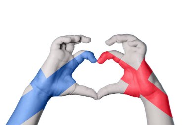 Finlandiya İngiltere Kalbi, El hareketi kalp yapma, Kırpma Yolu