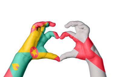 Grenada İngiltere Kalbi, El hareketi kalp yapmak, Kırpma Yolu