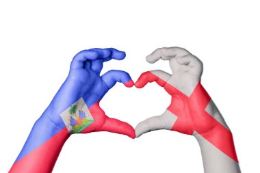 Haiti İngiltere Kalbi, El hareketi kalp yapmak, Kırpma Yolu