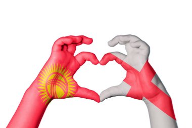 Kırgızistan İngiltere Kalbi, El hareketi kalp yapma, Kırpma Yolu