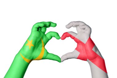 Moritanya İngiltere Kalbi, El hareketi kalp yapma, Kırpma Yolu