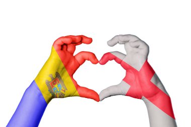 Moldova İngiltere Kalbi, El hareketi kalp yapma, Kırpma Yolu