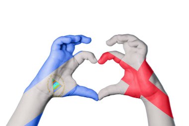 Nikaragua İngiltere Kalbi, El hareketi kalp yapmak, Kırpma Yolu