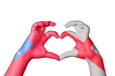 Samoa İngiltere Kalbi, El hareketi kalp yapmak, Kırpma Yolu