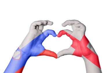 Slovenya İngiltere Kalbi, El hareketi, kalp yapma, Kırpma Yolu