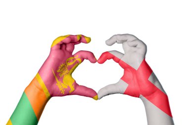 Sri Lanka İngiltere Kalbi, El hareketi kalp yapma, Kırpma Yolu