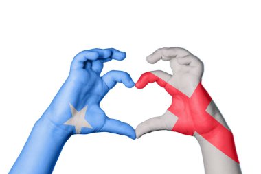 Somali İngiltere Kalbi, El hareketi kalp yapma, Kırpma Yolu