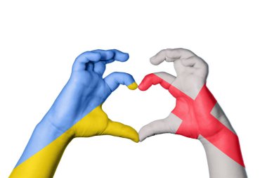 Ukrayna İngiltere Kalbi, El hareketi kalp yapma, Kırpma Yolu