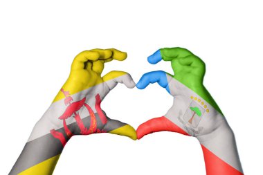 Brunei Ekvator Ginesi Kalbi, El hareketi kalp yapma, Kırpma Yolu