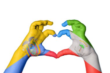 Ekvator Ekvator Ginesi Kalbi, El hareketi kalp yapma, Kırpma Yolu