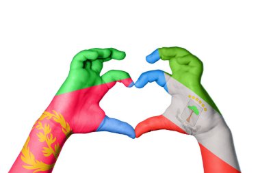 Eritre Ekvator Ginesi Kalbi, El hareketi kalp yapma, Kırpma Yolu