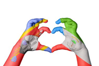 Eswatini Ekvator Ginesi Kalbi, El hareketi kalp yapma, Kırpma Yolu