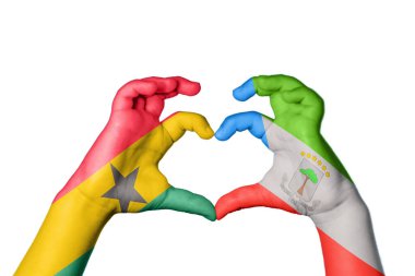 Gana Ekvator Ginesi Kalbi, El hareketi kalp yapma, Kırpma Yolu