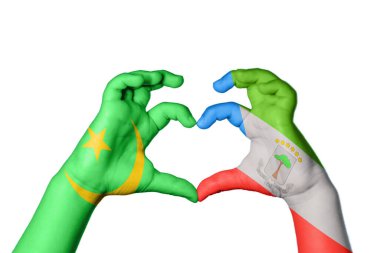 Moritanya Ekvator Ginesi Kalbi, El hareketi kalp yapma, Kırpma Yolu