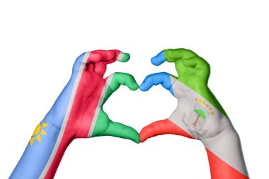 Namibya Ekvator Ginesi Kalbi, El hareketi kalp yapma, Kırpma Yolu