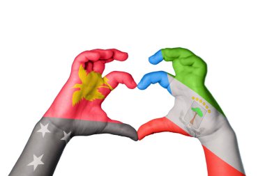 Papua Yeni Gine Ekvator Ginesi Kalbi, El hareketi kalp yapma, Kırpma Yolu