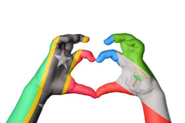 Saint Kitts ve Nevis Ekvator Ginesi Kalbi, El hareketi kalp yapma, Kırpma Yolu