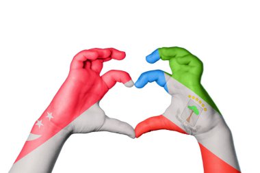 Singapur Ekvator Ginesi Kalbi, El hareketi kalp yapma, Kırpma Yolu